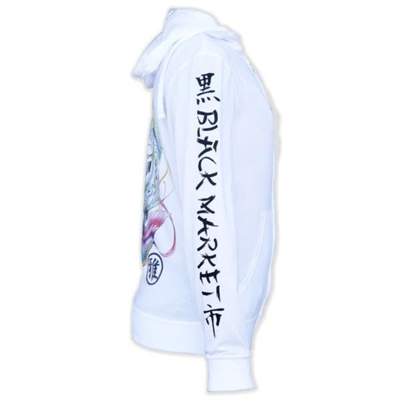 Discontinued! Fire Bird Custom Tattoo Art White Thin Hoodie S-M-L-XL - Picture 6 of 8